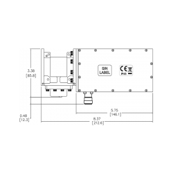 CPI TLNB7500AS.0003 X-Band Low Noise Block Converter