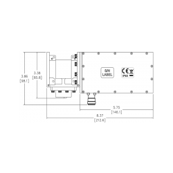 CPI TLNB7500X.0005 X-Band Low Noise Block Converter