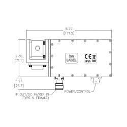 CPI TLNB12000X.0011 Ku-Band Low Noise Block Converter