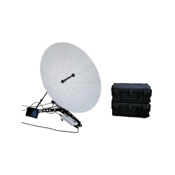AvL Model 1315T / 1330 1.35m Tri-Band Fly-Away Satellite Antenna
