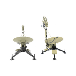 AvL Model 2460HW 2.4m Quad-Band Quadpod High-Wind FlyAway Antenna