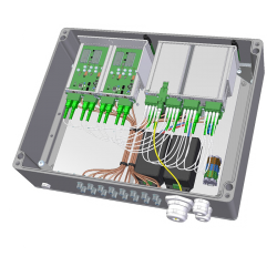 DEV 7187 Alpha Outdoor RF over Fiber Chassis, up to 16 Channels