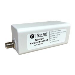 Norsat 2107HUBF Ku‑Band Quad PLL LNB F‑Type 75Ω
